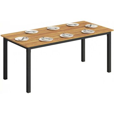 Outsunny 180 x 86 cm Garden Dining Table for 6-8 Person, Teak Outsunny 180 x 86 cm Garden Dining Table for 6-8 Person, Teak