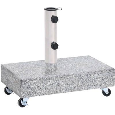 vidaXL Umbrella Base Light Grey - Granite - 45x25x8.3 cm - Umbrella Base vidaXL Umbrella Base Light Grey - Granite - 45x25x8.3 cm - Umbrella Base