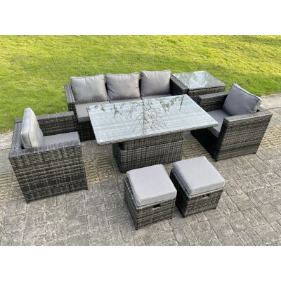 Fimous Adjustable Outdoor Dining & Lounge Set - 7 Seats Fimous Adjustable Outdoor Dining & Lounge Set - 7 Seats