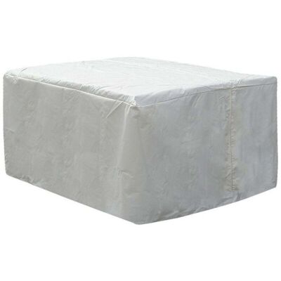 Beliani Garden Furniture Cover White PVC Coated Polyester - Garden Furniture Cover Beliani Garden Furniture Cover White PVC Coated Polyester - Garden Furniture Cover