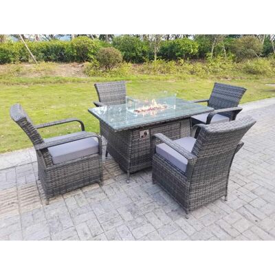 Fimous Outdoor Rattan Garden Furniture Gas Fire Pit Table Sets - Garden Furniture Set Fimous Outdoor Rattan Garden Furniture Gas Fire Pit Table Sets - Garden Furniture Set