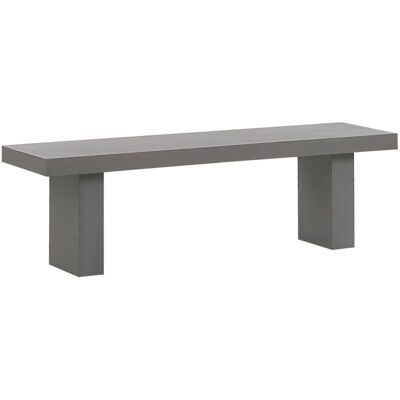 Beliani Garden Bench Concrete Grey - Garden Bench - Grey - 40x45x150 cm Beliani Garden Bench Concrete Grey - Garden Bench - Grey - 40x45x150 cm