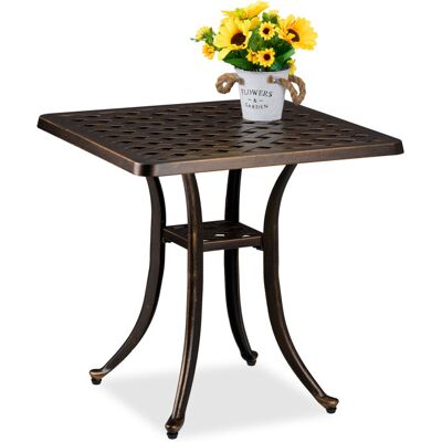 Relaxdays Antique Square Outdoor Garden Table - 53x54x54 cm Relaxdays Antique Square Outdoor Garden Table - 53x54x54 cm