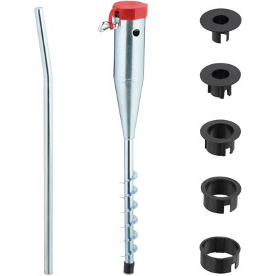 Relaxdays Steel Beach Umbrella Anchor - Adjustable for Different Poles Relaxdays Steel Beach Umbrella Anchor - Adjustable for Different Poles
