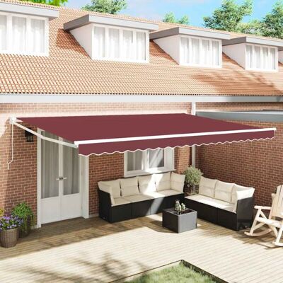 Vidaxl Burdeos Retractable Awning - Sun Shade for Patio & Balcony Vidaxl Burdeos Retractable Awning - Sun Shade for Patio & Balcony