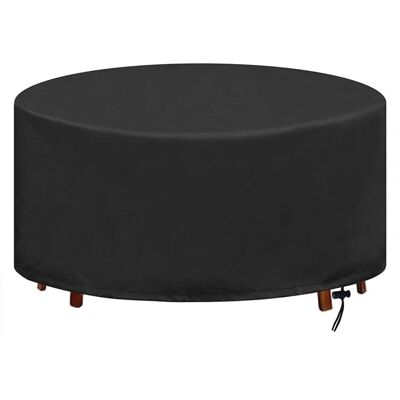 AIPERQ - Round Table Cover - Black - Garden Furniture Cover AIPERQ - Round Table Cover - Black - Garden Furniture Cover