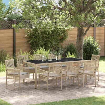 Brand Model - 9-Piece Garden Dining Set with Cushions Brand Model - 9-Piece Garden Dining Set with Cushions