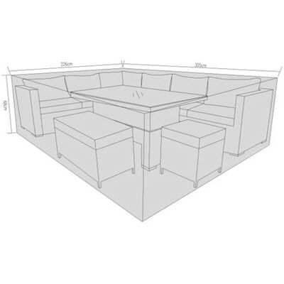 Signature Weave - Catalina Modular Corner Sofa Dining Table Set Furniture Cover Signature Weave - Catalina Modular Corner Sofa Dining Table Set Furniture Cover