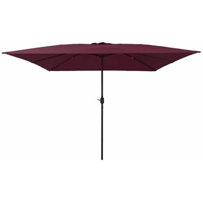 VIDAXL Parasol da Giardino Quadrato 295x245 cm Rosso Bordeaux - Parasol VIDAXL Parasol da Giardino Quadrato 295x245 cm Rosso Bordeaux - Parasol