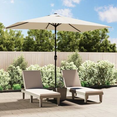 Nnevl Sand White 200x300 Cm Rectangular Parasol - Garden Product Nnevl Sand White 200x300 Cm Rectangular Parasol - Garden Product