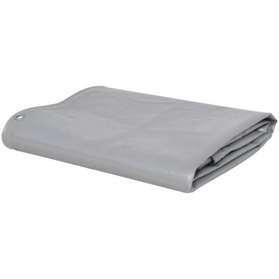 vidaXL Tarpaulin 650 g/m² 4x7 m Grey - Tarpaulin vidaXL Tarpaulin 650 g/m² 4x7 m Grey - Tarpaulin