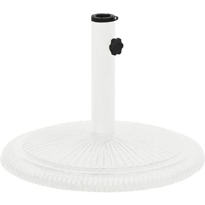 vidaXL White Cast Iron Umbrella Base - 45x45x30 cm vidaXL White Cast Iron Umbrella Base - 45x45x30 cm