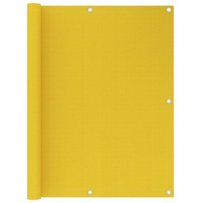 vidaXL Balcony Privacy Screen Yellow 120x400 cm HDPE vidaXL Balcony Privacy Screen Yellow 120x400 cm HDPE