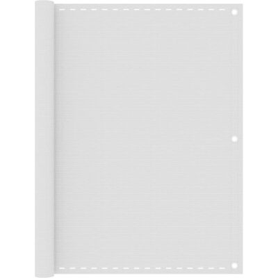 vidaXL White HDPE Balcony Privacy Screen 120x400 cm - Privacy Screen vidaXL White HDPE Balcony Privacy Screen 120x400 cm - Privacy Screen