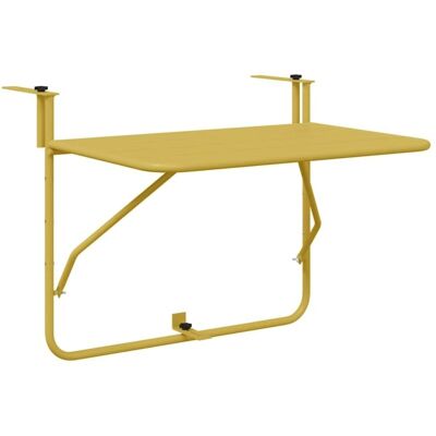 vidaXL - Balkontisch - Gold - Metal - Table vidaXL - Balkontisch - Gold - Metal - Table