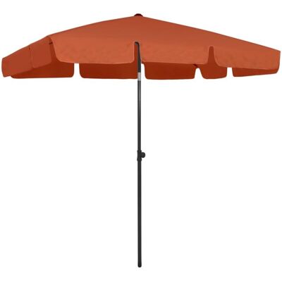 Maisonchic - Beach Umbrella Terracotta 200x125 cm - Umbrella Maisonchic - Beach Umbrella Terracotta 200x125 cm - Umbrella