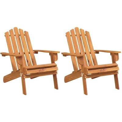 Maisonchic - Acacia Garden Chairs - 2 pcs Adirondack - Durable Outdoor Furniture Maisonchic - Acacia Garden Chairs - 2 pcs Adirondack - Durable Outdoor Furniture