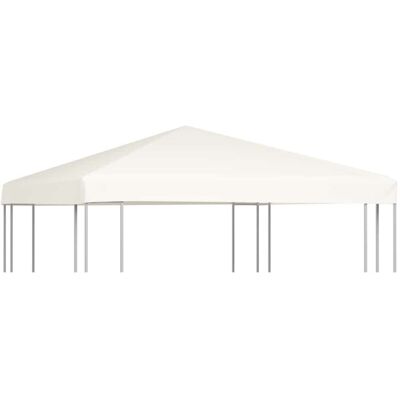 Gazebo Top Cover 310 g/m² 3x3 m Cream White Vidaxl Gazebo Top Cover 310 g/m² 3x3 m Cream White Vidaxl