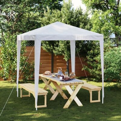 vidaXL Garden Furniture Set Party Tent - Garden furniture set, 2x2 m, white, outdoor vidaXL Garden Furniture Set Party Tent - Garden furniture set, 2x2 m, white, outdoor