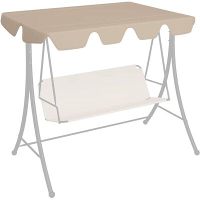 vidaXL Replacement Roof for Porch Swing Beige vidaXL Replacement Roof for Porch Swing Beige