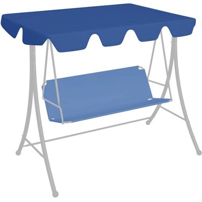vidaXL Blue Replacement Canopy for Garden Swing - Canopy vidaXL Blue Replacement Canopy for Garden Swing - Canopy