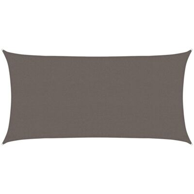 vidaXL Sunshade Sail HDPE Rectangular 2x4m Anthracite Garden Awning Canopy vidaXL Sunshade Sail HDPE Rectangular 2x4m Anthracite Garden Awning Canopy