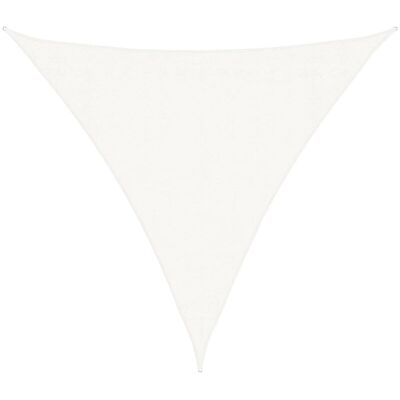 vidaXL Sunshade Sail HDPE Triangular 3.6x3.6x3.6m White - Sunshade Sail vidaXL Sunshade Sail HDPE Triangular 3.6x3.6x3.6m White - Sunshade Sail