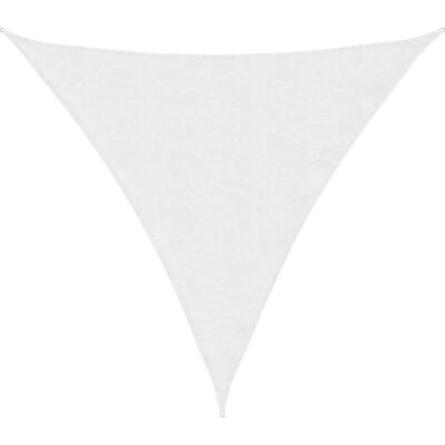 vidaXL Triangular Sunshade Sail 3x3x3 m White - Shade Sail vidaXL Triangular Sunshade Sail 3x3x3 m White - Shade Sail
