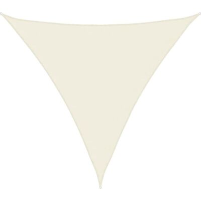 vidaXL Sunshade Sail Oxford Fabric Triangular 4x4x4 m Cream - Sunshade Sail vidaXL Sunshade Sail Oxford Fabric Triangular 4x4x4 m Cream - Sunshade Sail
