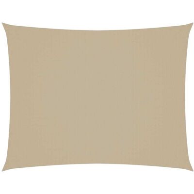 vidaXL Sunshade Sail Oxford Fabric Rectangular 3x4 m Beige - Sunshade Sail vidaXL Sunshade Sail Oxford Fabric Rectangular 3x4 m Beige - Sunshade Sail