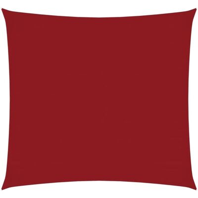 vidaXL Square Red Oxford Sun Shade Sail 4x4m vidaXL Square Red Oxford Sun Shade Sail 4x4m