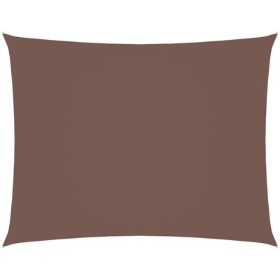 vidaXL Sunshade Sail Brown 3x4.5 m Oxford Fabric Rectangular - Sunshade Sail vidaXL Sunshade Sail Brown 3x4.5 m Oxford Fabric Rectangular - Sunshade Sail