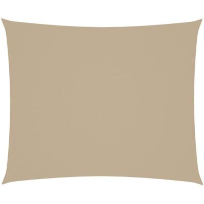 vidaXL Sunshade Sail Oxford Fabric Rectangular 4x6m Beige - Sunshade Sail vidaXL Sunshade Sail Oxford Fabric Rectangular 4x6m Beige - Sunshade Sail