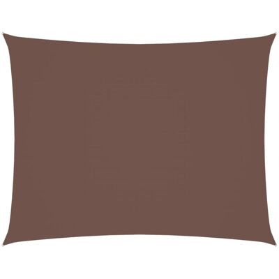 vidaXL Sunshade Sail Oxford Fabric Rectangular 5x6 m Brown - Sunshade Sail vidaXL Sunshade Sail Oxford Fabric Rectangular 5x6 m Brown - Sunshade Sail
