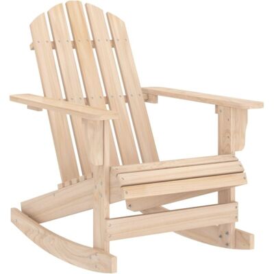 vidaXL Fir Wood Adirondack Rocking Chair - Patio & Garden vidaXL Fir Wood Adirondack Rocking Chair - Patio & Garden
