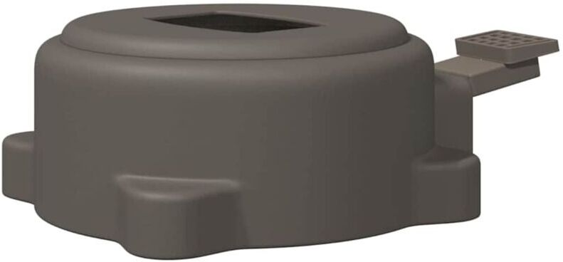 360-Degree Swivel Pedal Silver 21,5 x 14 x 6 cm Steel Vidaxl