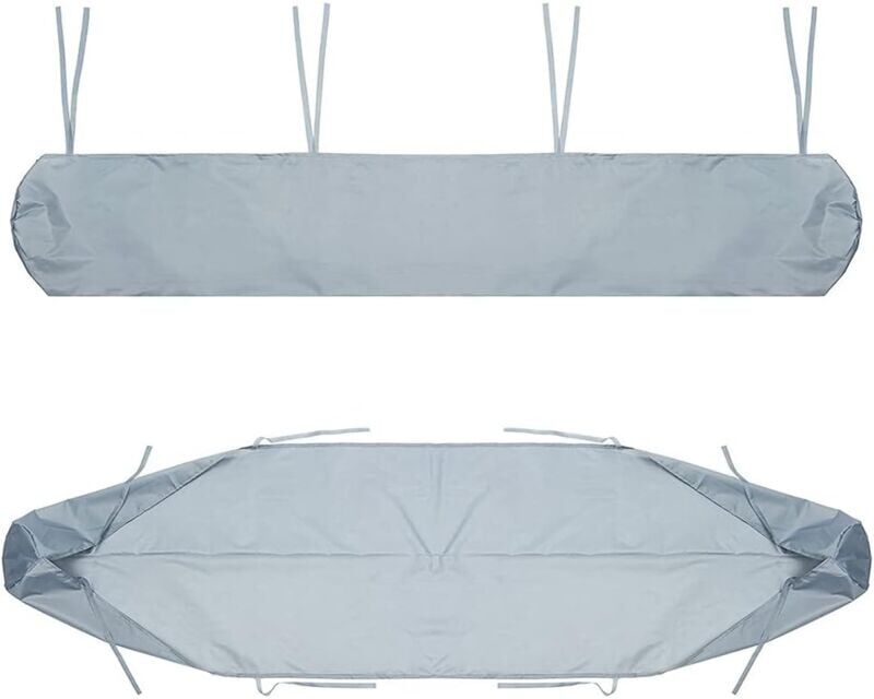 MEMKEY Awning Protection Bag, 2m Patio Awning Dustproof Protective Cover, Gray Patio Awning Storage Cover, Waterproof Protection in Winter