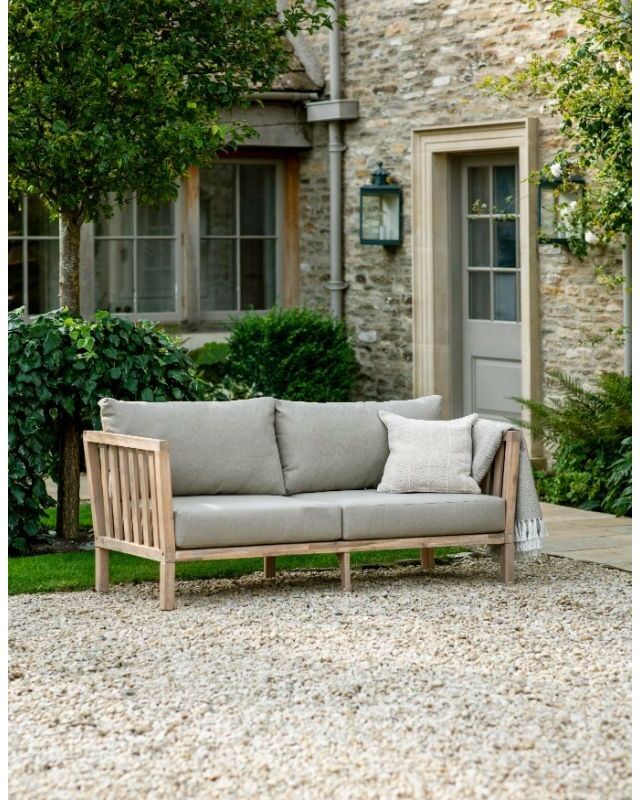 Garden Trading - Porthallow Outdoor Patio 2 Seater Sofa Bench Seat Wooden Acacia