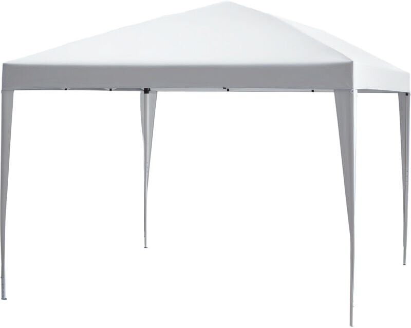Outsunny - 3 x 3M Garden Pop Up Gazebo Height Adjustable Marquee Party Tent Wedding Canopy with Carrying Bag White