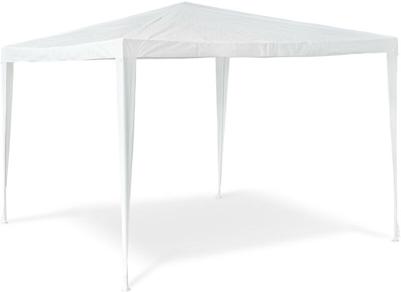 Relaxdays - Gazebo Party Tent 2.5x3x3m Garden Canopy Pavilion Marquee, Roof, 100% pe, Tent for Festivals, Camping, Steel Frame, White
