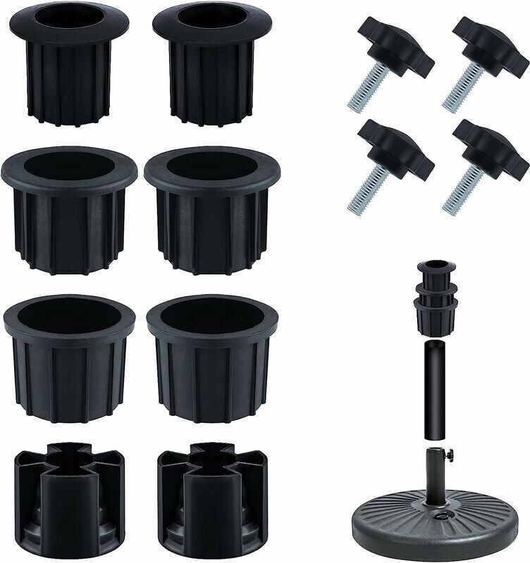 GOTRAYS Replacement for Umbrella Holder, Hole Cover Cap with Stainless Steel Star Knob m8 Parasol Accessories Parasol Base Accessories for Patio Table