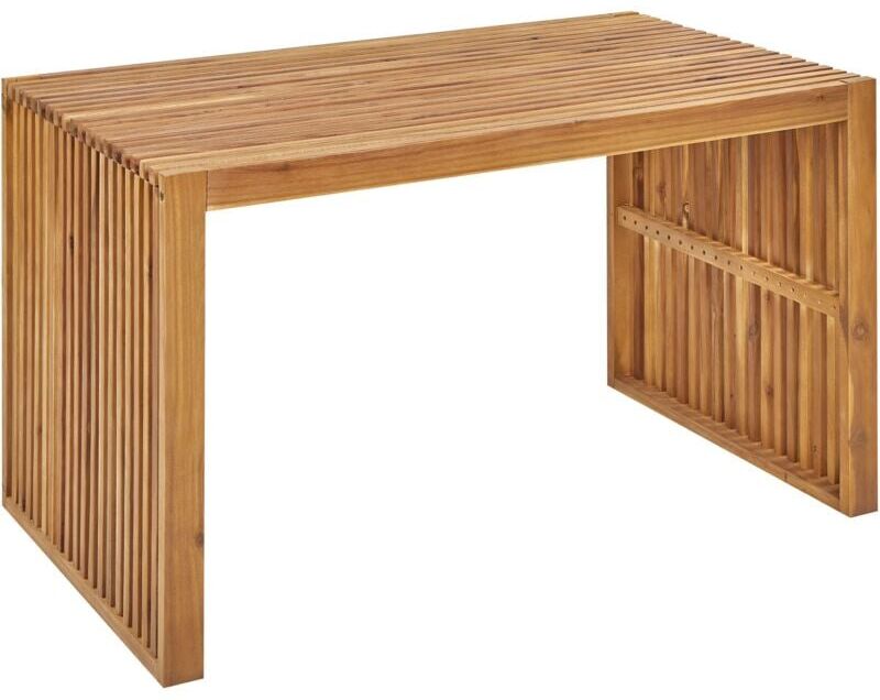 Beliani - Rustic Garden Dining Table Indoor Outdoor 120 x 70 cm Solid Acacia Wood Bellano
