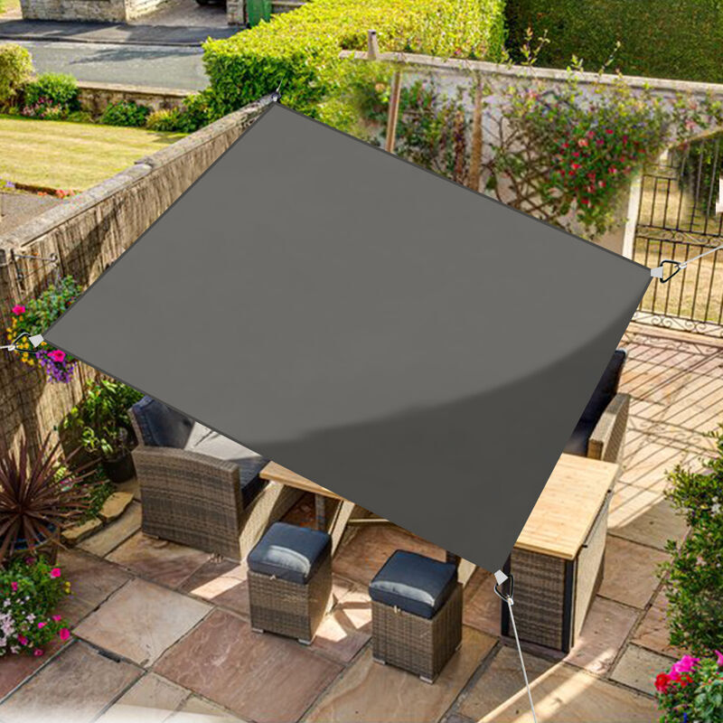 Green Bay - Sun Shade Sail Garden Patio Sunscreen Awning Canopy uv Protection Anthracite Square 2x2m