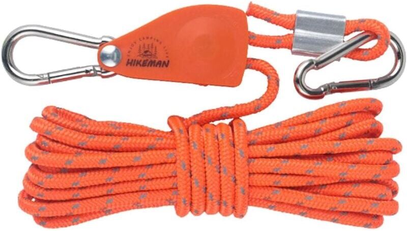 Memkey - Tent guy rope Reflective tent rope with tensioner for trekking, hiking, backpacking - utility rope with tensioners for tent tarpaulin,