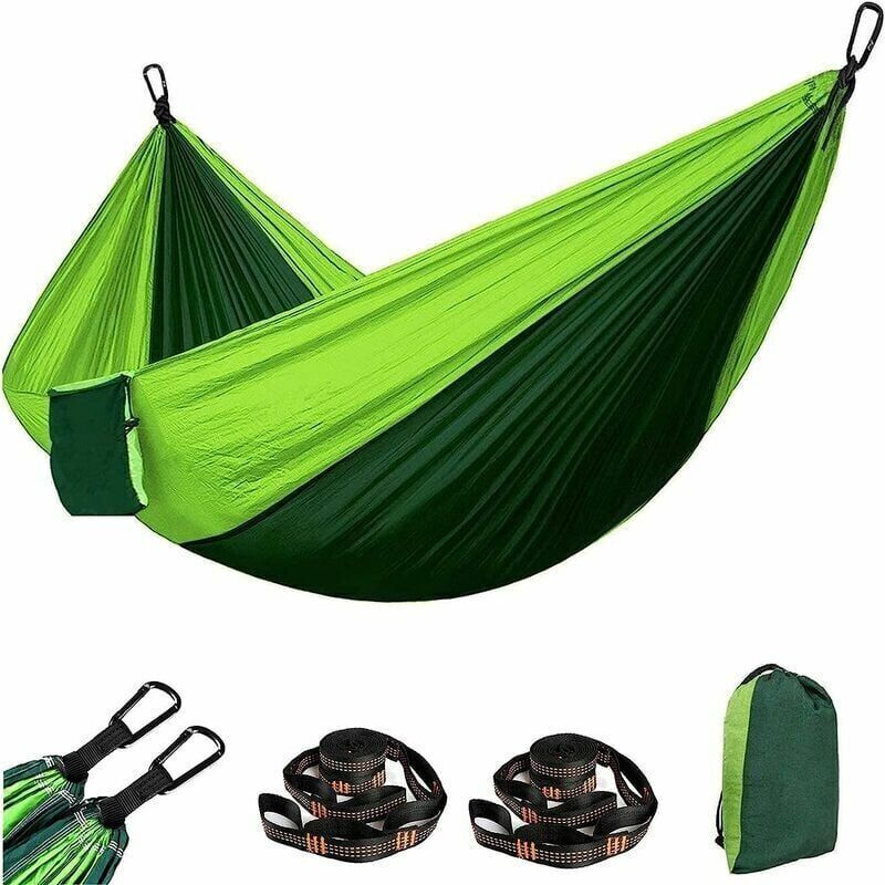 GOTRAYS Ultra Lightweight Portable Hammock in Waterproof Nylon, 1-2 Persons, Max Load 300KG (270 140cm) for Garden, Travel, Camping and Hiking
