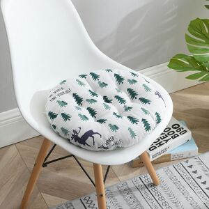 Langray - 15.8x15.8 inch round seat cushion, indoor outdoor sofa chair cushion cushion, deer tree