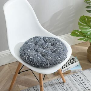 Langray - 15.8x15.8 inch round seat cushion, indoor outdoor sofa chair cushion cushion, small waves