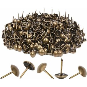 Héloise - 300 Pieces Heavy Duty Upholstery Nails 11x17mm Bronze Retro Vintage Antique Decorative Nails for Upholstery Furniture Sofas Armchairs Beds