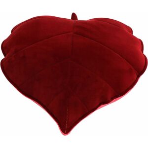 PESCE 3D Leaves Household Sofa Pillow Decoration-Dark Red