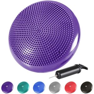 LANGRAY Ball seat cushions with spikes, air cushions, seat with air pump, balance cushion, nub cushions around Φ33cm Balance training - purple - violet